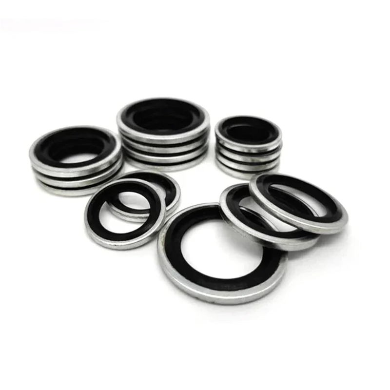 Cxiang M27 Zinc Plated Bonded Seal Flat Washers Hydraulic Oil Petrol Resistant Gaskets 10pcs - Image 4
